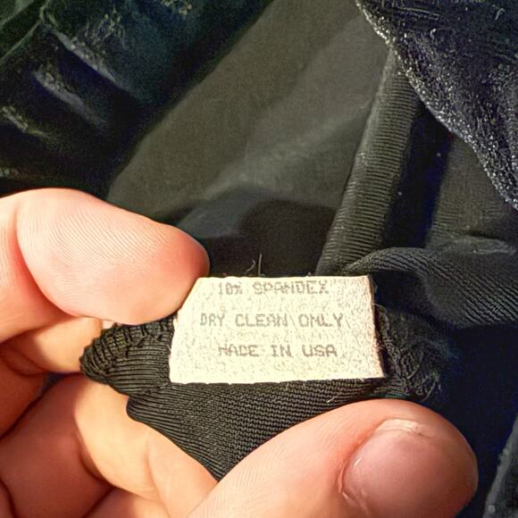 Double D Ranch Velvet Maxi Skirt with Slit Elastic Waist Black USA - Size Medium - Picture 5 of 9